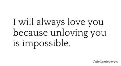 I can't ever stop loving you Katie.  No matter what.  Even if we argue or disagree (luckily no fights yet).  I will love you forever. Always Love You Quotes, Letters To My Husband, In Love With Love, Ill Always Love You, Love You Quotes, Cute Love Quotes For Him, Cute Romantic Quotes, Breakup Quotes, Crazy Love