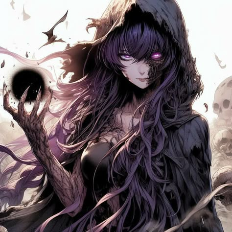 Evil Anime Female, Shadow Wraith, Female Shadow, Sorceress Art, Le Cri, Naruto Oc Characters, Evil Anime, Female Character Design, Dark Anime