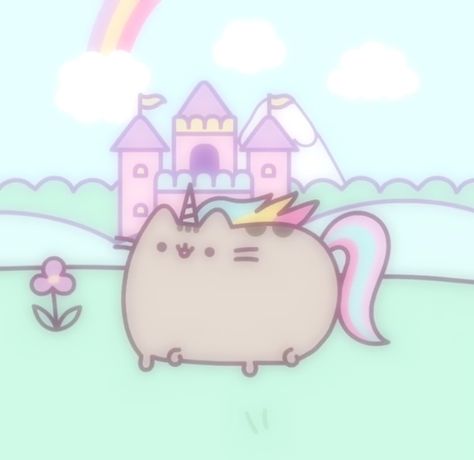 Pink Pusheen, Unicorn Kitty, Pastel Kidcore, Pusheen Cute, Cyberpunk Girl, Pusheen Cat, Unicorn Girl, Childhood Movies, Unicorn Cat