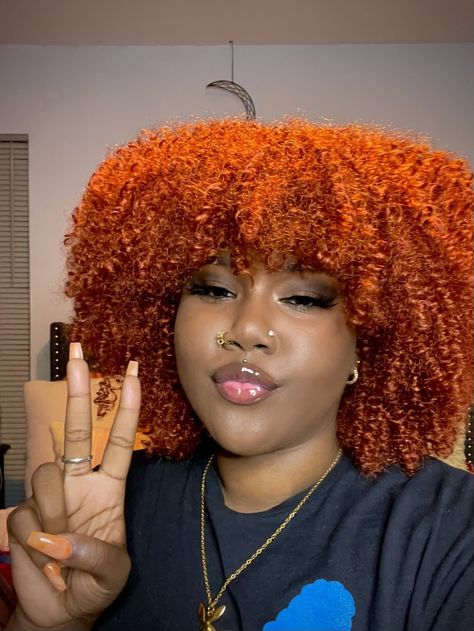 Ginger Orange Natural Hair Black Women, Auburn Hair Color On Black Women Natural 4c, Red Orange Hair Black Women, Orange Natural Hair Black Women, Ginger Red Hair Black Women, Ginger And Red Hair Black Women, Ginger Natural Hair Black Women, Orange Hair Black Women, Natural Hair Ginger