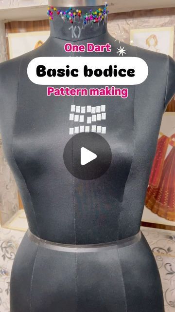 Innovative_bee on Instagram: "“Basic bodice pattern making✂️”
*one dart*
.
.
.
.
.
#patternmaking #basicbodice #basicbodiceblock #basicbodicepattern #onedartbodice #bodicepattern #bodiceblock #fashiondesign #patternmakingclass" Basic Bodice Pattern, Basic Bodice, Bodice Pattern, April 29, Dart, Pattern Making, Bodice, Bee, Fashion Design