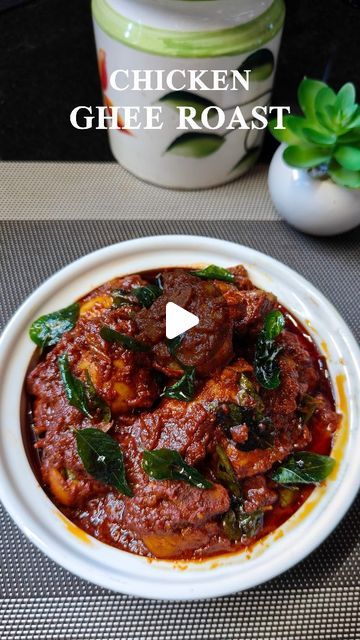 Chicken Ghee Roast Recipe, Chicken Ghee Roast, Ghee Roast, Chudidhar Neck Designs, Non Veg Recipes, Chicken Marinade, Roast Recipe, Chicken Marinades, Non Veg