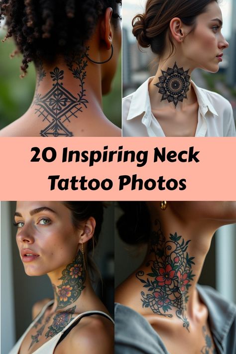 20 Inspiring Neck Tattoo Photos Neck Ear Tattoos Women, Soft Neck Tattoo, Neck Nape Tattoo, Delicate Neck Tattoos Women, Animal Neck Tattoo, Chest And Neck Tattoo Female, Women’s Neck Tattoos, Delicate Neck Tattoo, Back Of The Neck Tattoos For Women