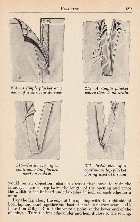 A Few Threads Loose: Everything you'll ever need to know about sewing a placket. How To Sew Sleeve Placket, Types Of Plackets, Placket Pattern, Wrap Blouse Pattern, Dressmaking Tutorials, Handmade Shoes Pattern, Heirloom Stitching, Dress Making Tutorial, Uniform Skirt