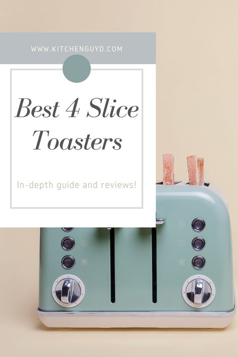 Our picks for the top 7 4-slice toasters!  #4slicetoaster, #toaster, #toast, #avocadotoast, #besttoaster, #breakfast, #kitchen, #kitchenappliance, #bread, #sandwich, #kitchenguyd Toaster Ideas, Cute Toaster, Breakfast Kitchen, 4 Slice Toaster, Bread Sandwich, Egg Poacher, Toasters, Perfect Morning, Morning Breakfast