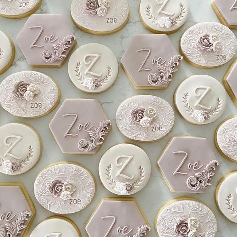 Cookie Sets, Wedding Cookie, Wedding Cookies, Blush Wedding, Romantic Wedding, Christening, This Weekend, Initials, On Instagram