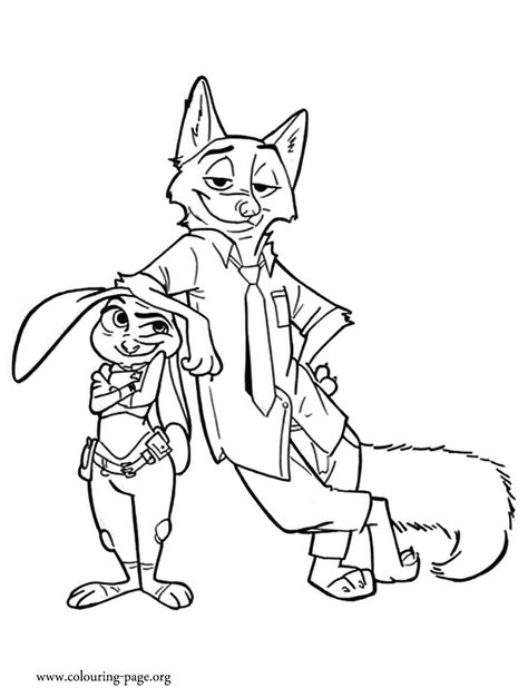 While you waiting for the upcoming Disney movie Zootopia, come have fun coloring this amazing Judy and Nick coloring page. Just print! Zootopia Nick E Judy, Zootopia Coloring Pages, Disney Coloring Pages Printables, Disney Colouring Pages, Couple Disney, Zootopia Nick And Judy, Zootopia Art, Disney Silhouettes, Nick And Judy