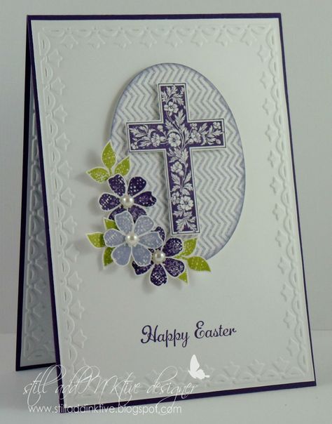 27 March 2013  Cat's Ink.Corporated: Still addINKtive - Spot That Stamp Set - Happy Easter by Susan J at Cats Ink.Corporated:- Happy Easter - Crosses of Hope, Bloomin' Marvelous... Cards With Crosses, Stampinup Easter Cards, Easter Cards Stampin Up Stamps, Stampin Up Ostern, Easter Egg Cards, Easter Crosses, Cross Cards, Stampin Up Easter Cards, Stampin Up Easter