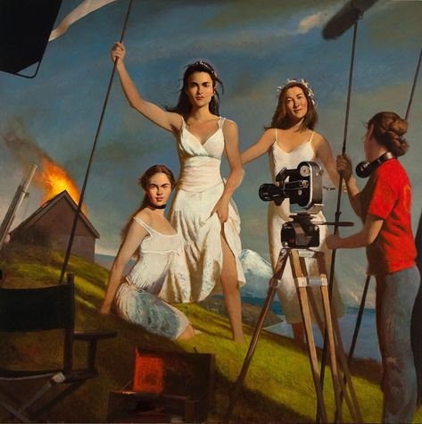 Bo Bartlett | Return of the Three Graces from Exile Claudio Bravo, American Realism, John Thornton, The Three Graces, Bo Bartlett, Andrew Wyeth, Three Graces, American Heritage, Great Friends