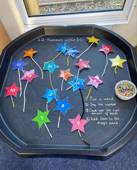 Reception Maths, Tuff Tray Ideas Toddlers, Maths Eyfs, Eyfs Maths, Finger Gym, Math Tables, Numeracy Activities, Reception Class, Mathematics Activities