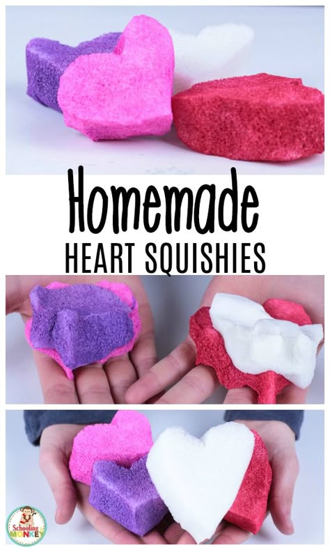 Valentine Gift Ideas For Kids, Diy Squishies, Science Ideas For Kids, Valentine Stem, Preschool Valentines Activities, Valentine's Activities, School Science Experiments, Science Valentines, Squishies Diy