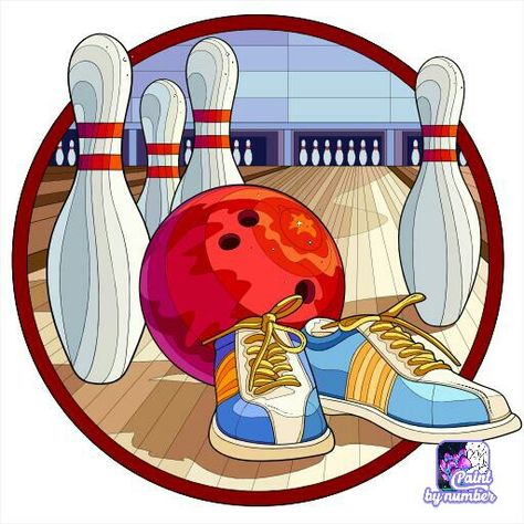 Billards Art, Cute Shoes Boots, Zen Colors, Bowling Alley, Color By Numbers, Happy Colors, Pictures To Paint, Coloring Pictures, Paint By Number