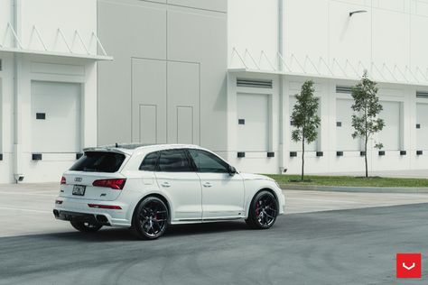 White Audi, Audi Sq5, Vossen Wheels, Forged Wheels, Audi Q5, 5th Wheels, Custom Wheels, Car Wheels, Car Collection