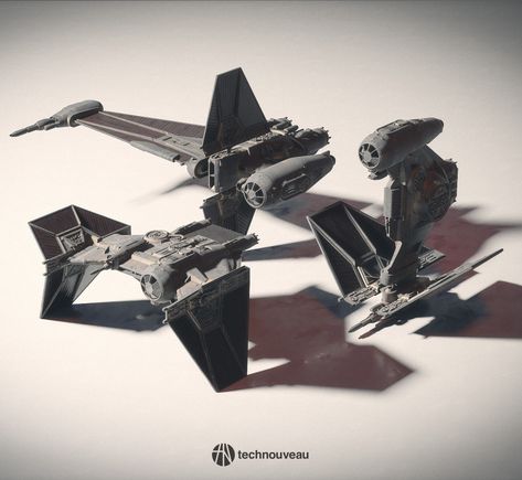 ArtStation - Star Wars - TIE Fighter variants Tie Avenger, Star Wars Starfighter, Star Wars Tie, Space Fighter, Womp Womp, Starship Concept, Star Wars Design, Star Wars 1977, Star Wars Vehicles