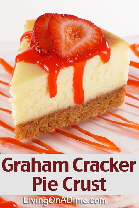 Graham Cracker Pie Recipes, Homemade Graham Cracker Pie Crust, Graham Cracker Pie Crust Recipe, Graham Cracker Crust Pie Recipes, Graham Cracker Pie Crust, Cracker Pie Crust, Graham Cracker Pie, Graham Cracker Crust Recipe, Homemade Pie Recipes