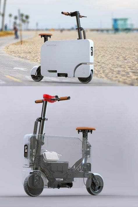 Motocompo Honda, Motorized Scooter, Foldable Bike, Bike Technology, Foldable Electric Bike, Foldable Bikes, Last Mile, Scooter Design, New Technology Gadgets