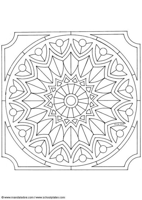 Mandela Patterns, Printable Flower Coloring Pages, Machine Embroidery Redwork, New Rangoli Designs, Mandalas Painting, Free Coloring Sheets, Adult Colouring Pages, Mandala Design Pattern, Free Adult Coloring Pages