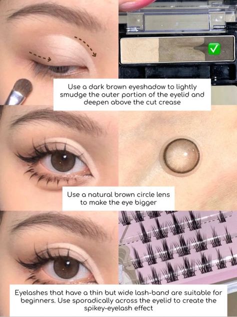 RED ID: 495461291 ○ cut crease eyeshadow tutorial xiaohongshu 小红书 weibo 新浪微博 douyin 抖音 Douyin Cut Crease, Cut Crease Eyeshadow Tutorial, Big Eyelashes, Crease Eyeshadow, Cut Crease Tutorial, Cut Crease Eyeshadow, Waves Tutorial, Circle Lenses, Make Up Inspo