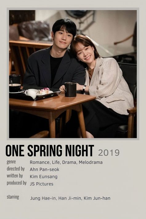 One Spring Night Kdrama Poster, One Spring Night Kdrama, One Spring Night, Drama Recommendations, Kdrama Poster, Spring Night, Korean Drama Series, Drama Tv, Korean Drama Tv