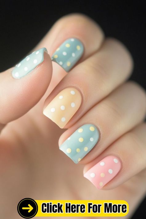 #DotNailArt #NailDesigns #NailInspiration #PolkaDotNails #MinimalistNails #NailTrends #ManicureIdeas #NailGoals #NailArtLover #CreativeNails #FunNails #PlayfulNails 💅🎨 Unique Acrylic Nail Designs, Yellow Nail Designs, Dot Nail Art Designs, Polka Dot Nail Designs, Neon Yellow Nails, Pastel Nail Art, Creative Nail Art, Polka Dot Nail Art, Dot Nails