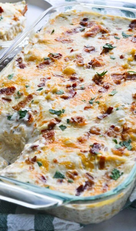 Creamy Crack Chicken Lasagna with Bacon – Yummy and fully Cracked Chicken Lasagna, Bacon Lasagna Recipe, Chicken Lasagna With White Sauce, Ground Chicken Lasagna, Chicken Bacon Ranch Lasagna, Easy Chicken Lasagna Recipe, Chicken Breast Casserole Recipes, Chicken Breast Casserole, Chicken Breast Oven Recipes