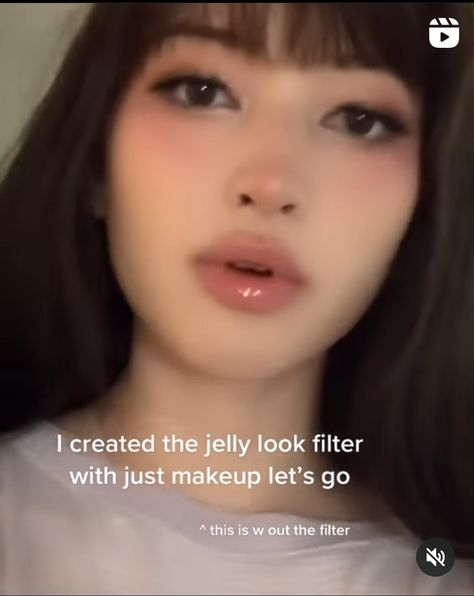 Jelly Look Makeup, Jelly Makeup Look, Jelly Makeup, Filter Makeup, Glossy Makeup, Hairdos For Short Hair, Cute Makeup Looks, Too Faced Makeup, Gorgeous Makeup