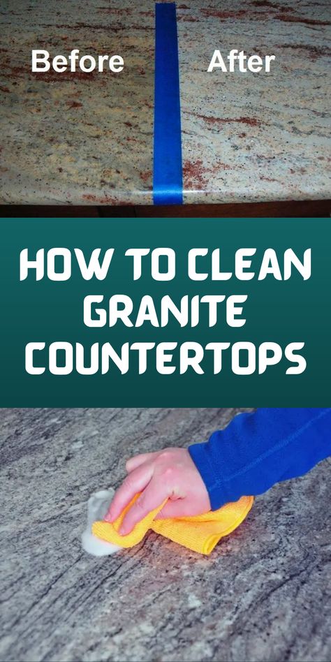 How To Clean And Seal Granite, Deep Clean Granite Countertops, Stain Granite Countertops, How To Clean Countertops, How To Clean Granite Countertops Stains, How To Clean White Granite Countertops, Granite Cleaner Diy Countertops, Resealing Granite Countertops, Granite Countertops Cleaning