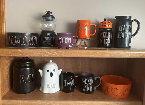 Rae Dunn Halloween Decor Mugs Pitchers Canisters and More - Etsy Canada Peanuts Halloween, Halloween Potions, Rae Dunn Collection, Dog Halloween, Kitchen Jars Storage, Jar Containers, Storage Jars, Canisters, Dog Bowls