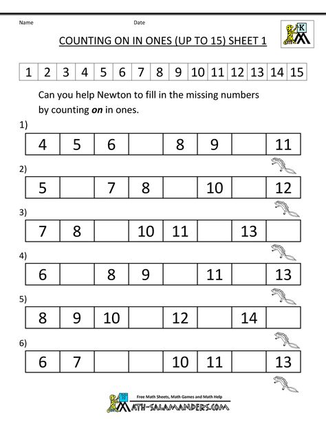 kindergarten-number-worksheets-counting-on-in-1s-to-15-1.gif (1000×1294) Math Sheets For Kg2, Counting Backwards From 20, Kindergarten Math Printables, Matematik Prasekolah, Kindergarten Counting, Number Recognition Worksheets, Counting Backwards, Counting Worksheets For Kindergarten, Maths Worksheet