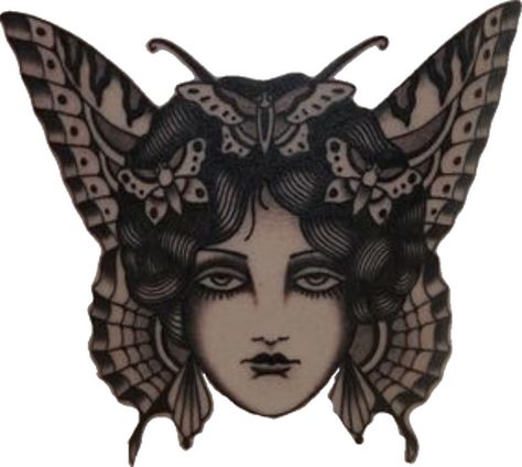 Paul Anthony Dobleman, Paul Dobleman, Traditional Tattoo Painting, Neotraditional Tattoo, Tattoo Posters, Butterfly Girl, Old School Tattoo Designs, Traditional Tattoo Design, Traditional Tattoo Art