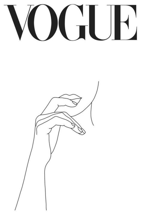 Vogue Line Art, Wall Art Prints Vogue, Fashion Wall Art Printables, Desenio Posters, Vogue Wallpaper, Posters On Wall Bedroom, Printable Wall Collage, Bedroom Wall Collage, Vintage Poster Design