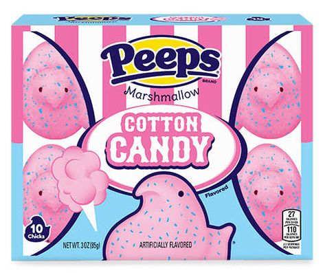 Peeps Cotton Candy Marshmallow Chicks, 3 Oz. | Big Lots Peeps Flavors, Peeps Marshmallow, Peeps Candy, Flavored Marshmallows, Marshmallow Peeps, Cotton Candy Flavoring, Giant Candy, Marshmallow Treats, Holiday Favorite Recipes