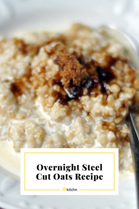 Overnight Steel Cut Oats Recipes, Steel Cut Overnight Oats Recipe, Steel Oatmeal Recipes, Steal Cut Oats Overnight, Overnight Steel Cut Oats Crockpot, Crock Pot Steel Cut Oats, Crockpot Oatmeal Overnight Steel Cut, Baked Steel Cut Oats Recipes, Steel Cut Oats Recipes Overnight