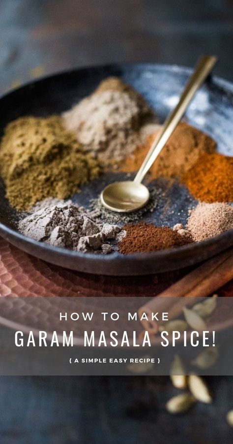 Homemade Garam Masala, Garam Masala Recipe, Curry Masala, Garam Masala Spice, Homemade Spice Mix, Spice Blends Recipes, Masala Spice, Spice Mix Recipes, Diy Spices