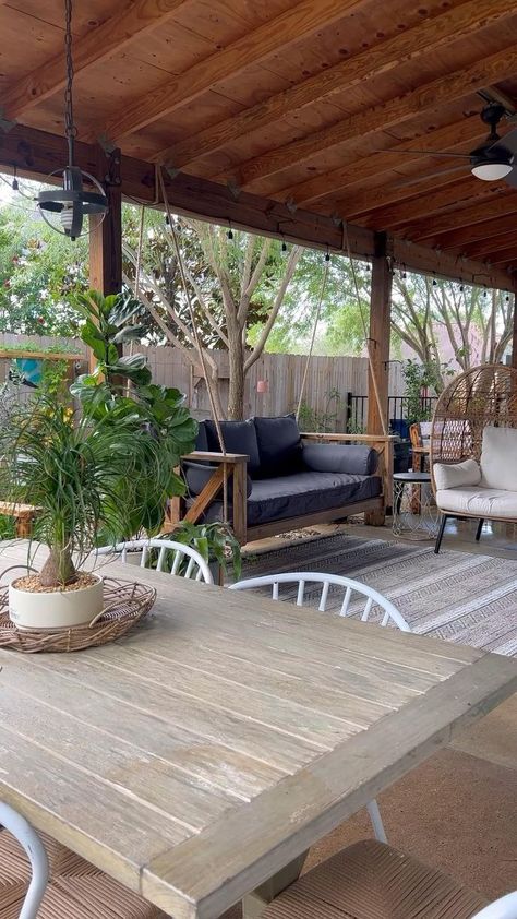 Relaxing Patio Decor! 🪴 in 2022 | Relaxing patio, Outdoor living decor, Patio design Relaxing Patio, Outdoor Living Decor, Diy Backyard Landscaping, Patio Makeover, Outside Living, Patio Decorating Ideas, Outdoor Decor Backyard, Outdoor Patio Decor, Patio Decorating