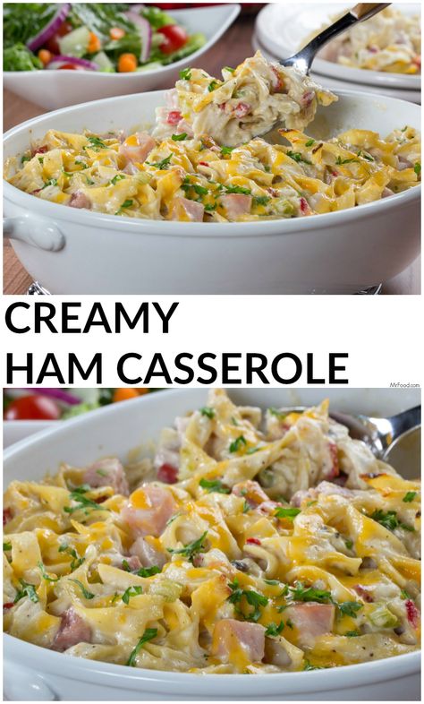 You can use leftovers to make this Creamy Ham Casserole! Ham Casseroles, Sausage Ideas, Smithfield Ham, Dinner Broccoli, Ham Casserole Recipes, Brunch Casserole Recipes, Healthy Recipes Dinner, Ham Dishes, Winter Dinners