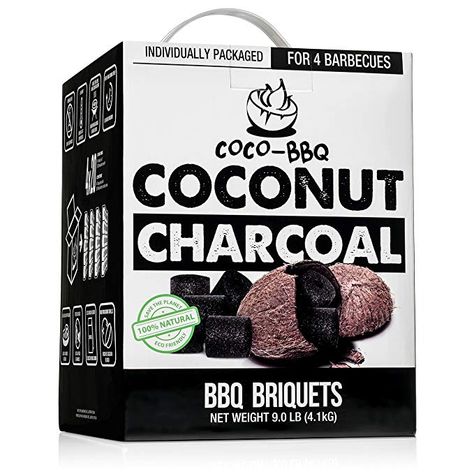 Amazon.com : COCO-BBQ Eco-Friendly Barbecue Charcoal Made from Coconut Shells for Low and Slow Grilling : Gateway Coconut Charcoal, Charcoal Smoker, Best Charcoal, Grill Time, Coconut Shells, Raw Coconut, Ribs On Grill, Fly Logo, Summer Cooking