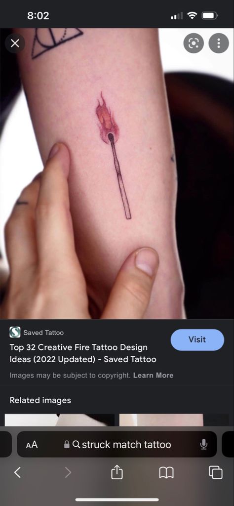 Match Stick Tattoo Ideas, Matchstick Tattoo Traditional, Match Burning Tattoo, Matchstick Tattoo Meaning, Match Stick Painting, Stick Tattoo, Match Stick, Tattoos With Meaning, Color Tattoo