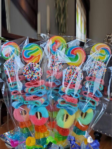 Candy Bags Wedding, Holiday Birthday Party, Sonic Birthday, Candyland Birthday, 9th Birthday Parties, Party Gift Bags, Rock Candy, 12th Birthday, 6th Birthday Parties