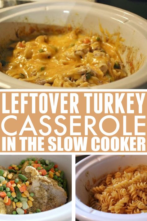 Crockpot Turkey Recipes Leftovers, Slow Cooker Leftover Turkey Recipes, Leftover Turkey Casserole, Fancy Dinner Recipes, Turkey Casserole, Leftover Turkey Recipes, Leftover Turkey, Crockpot Recipes Easy, Holiday Cooking