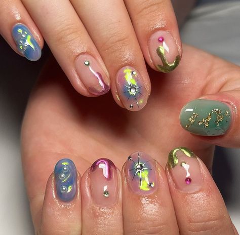 Claire Nails, Nails Yellow, Colorful Nail, Short Acrylic, Soft Nails, Jelly Nails, Kawaii Nails, Nailed It, Dream Nails