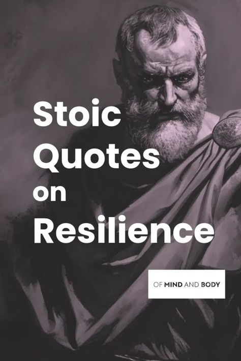 Stoic Quotes on Resilience - Of Mind And Body.com Ancient Philosophy, Stoic Wisdom Quotes, Stoic Quotes Wisdom, Stoics Quotes, Stoicism Quotes Philosophy, Philosophies In Life, Resilient Quotes, Inspiration Quotes Motivation, Quotes About Purpose