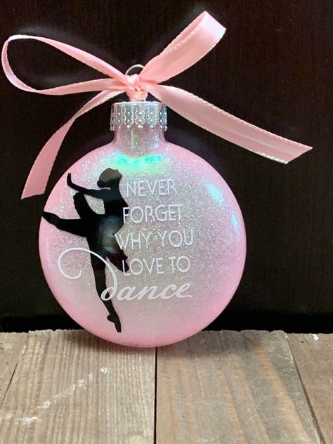 Dance Christmas Ornaments, Dance Decor, Dance Ornaments, Sister Ornament, Advent Crafts, Dance Hip Hop, Dance Jazz, Clear Christmas Ornaments, Dance Team Gifts