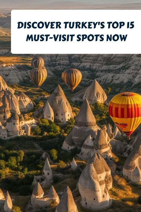 Hot air balloons float over the unique rock formations of Cappadocia, Turkey. Places To Visit In Turkey, Turkey Today, Turkish Delights, Best Countries To Visit, Turkey Destinations, Rich Country, Countries To Visit, Unforgettable Memories, Cool Countries