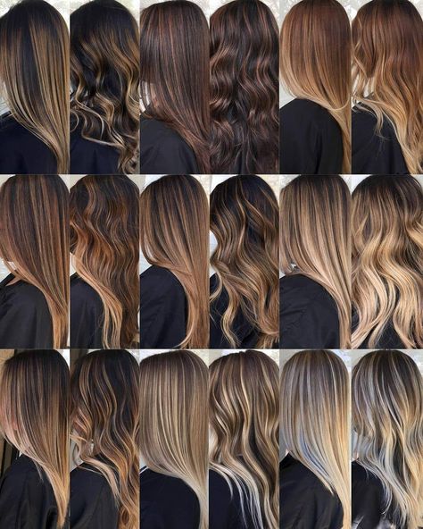 Brown To Blonde Ombre Hair, Caramel Hair Color Ideas, Caramel Hair Color, Brown Ombre Hair Color, Balayage Hair Ash, Balayage Straight Hair, Highlights Curly Hair, Black Hair Balayage, Hair Color Options