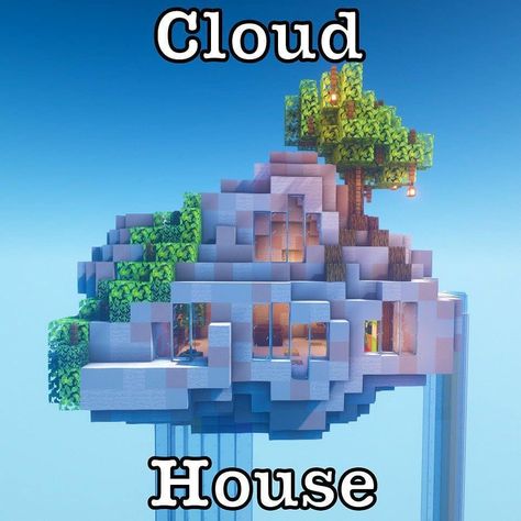 Minecraft Hus, Minecraft Cottagecore, Cloud House, Minecraft Interior Design, Minecraft Farm, Easy Minecraft Houses, Minecraft House Tutorials, Cool Minecraft Creations, Minecraft Room