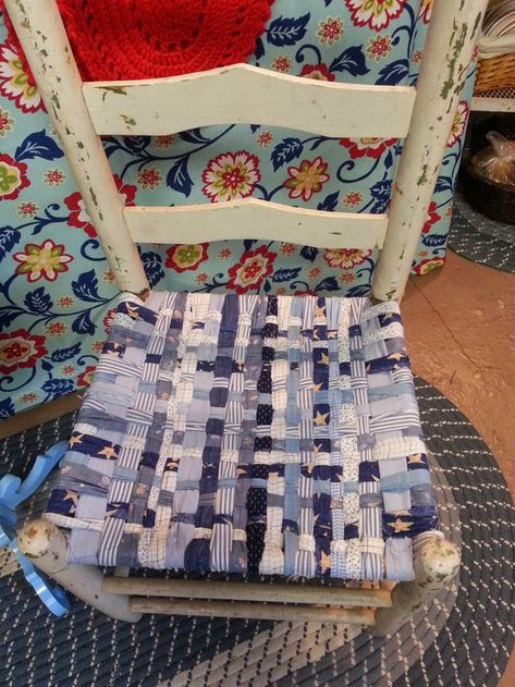 A Mcinnis Artworks: How To Weave A Fabric Chair Seat Weave Chair Seat Diy, Woven Chairs, Southern Humor, Chair Repair, How To Weave, Fabric Weaving, Furniture Fix, Woven Chair, Ladder Back Chairs