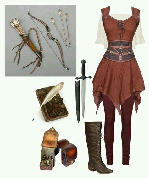 Meet Adelaide twin sister of Merlin, and like him she has magic but s… #fanfiction #Fanfiction #amreading #books #wattpad Pidge Cosplay, Golden Elf, Medieval Archer, Gaun Abad Pertengahan, Medieval Clothes, Fair Outfits, Fest Outfits, Medieval Costume, Medieval Clothing