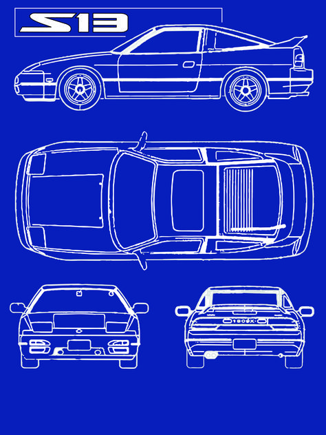 jdm car racing nissan s13 tee Nissan 240sx S13, Nissan Silvia S13, Nissan S13, Blueprint Drawing, Silvia S13, Cars Tees, Nissan 240sx, Nissan Silvia, Car Racing