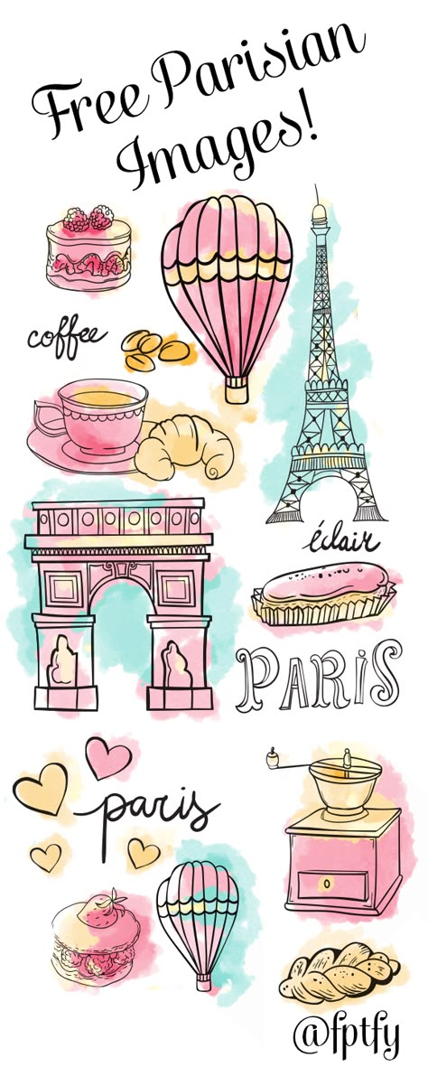 Today I have for you some lovely Free Parisian Doodle Images that I hope make your day a little more fun! Use them to make your own custom printables, tags, journaling, flyers and so on! To download click the following: 1       2       3      4       5...Read More » Paris Doodle Art, Paris Bujo Theme, Travel Decor Ideas, Scrapbook Printables Free, Sketch Note, Doodle Images, Paris Party, Printables Free, Scrapbook Printables